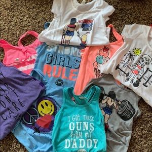 Shirts & Tops - Girls Workout Tanks and Tees Size 5/6 Shirts & Tops - Girls Workout Tanks and Tees Size 5/6